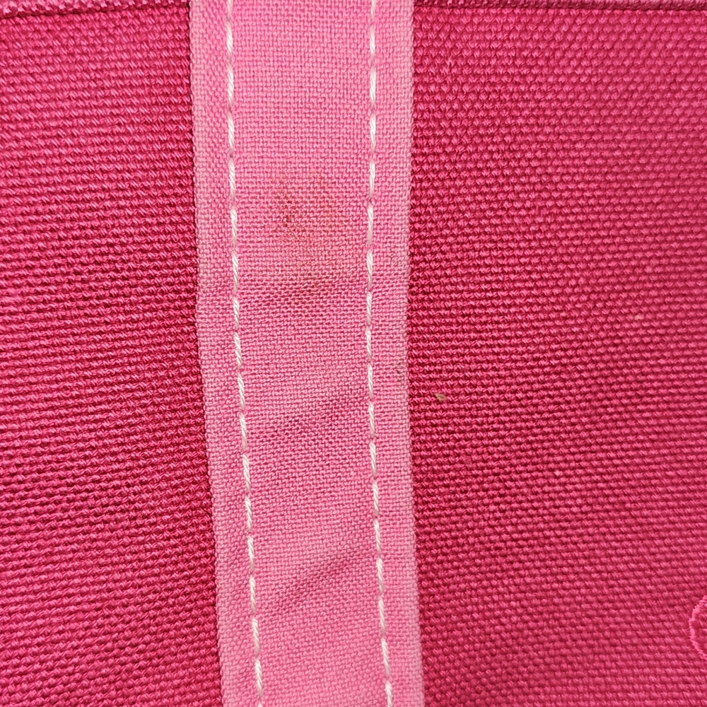 L.L Bean Boat And‎ Tote Bag XL Pink 90s Embroidered Megan Canvas Cotton USA Vtg - Picture 14 of 15